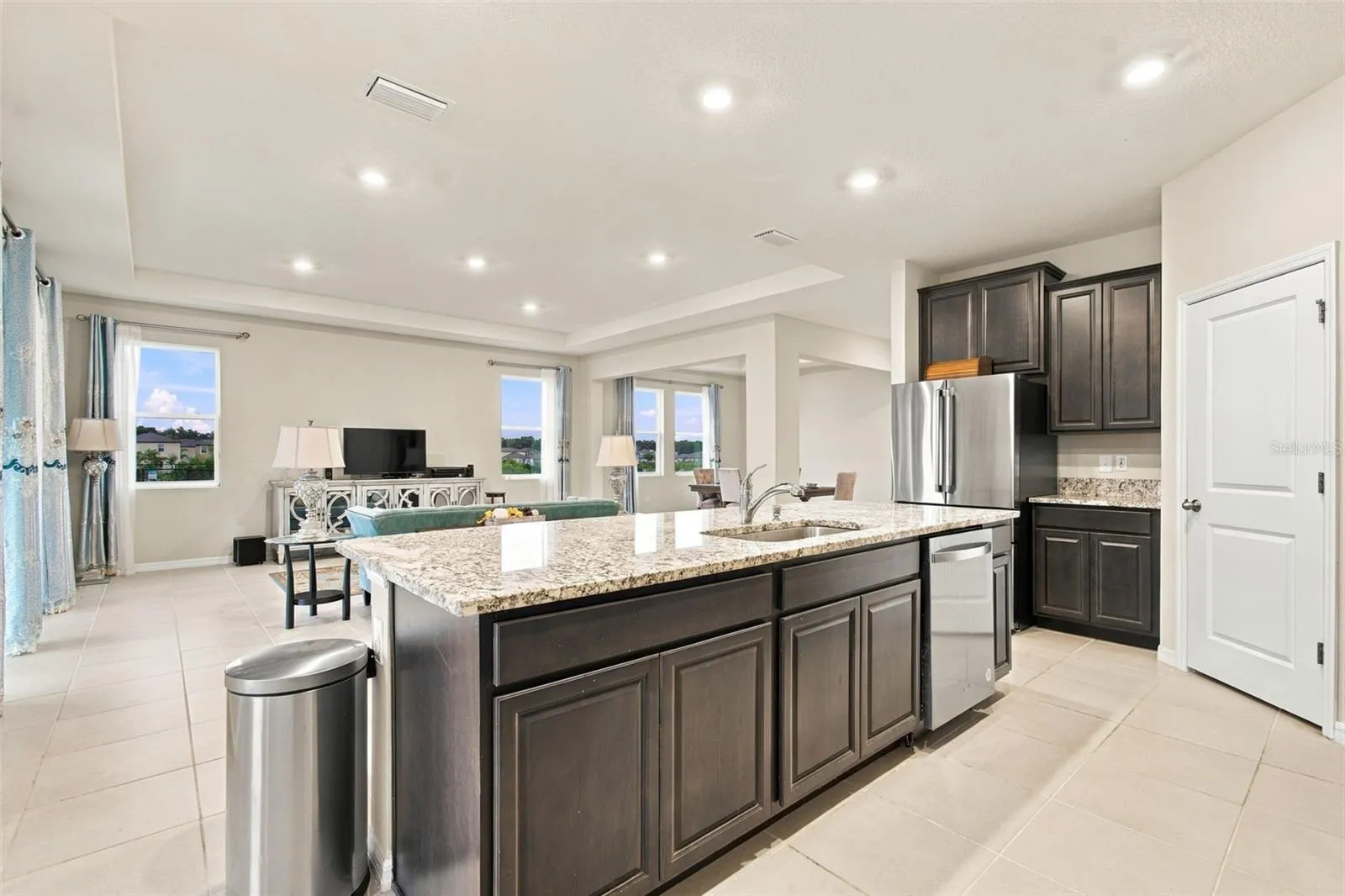 Open concept floor plan