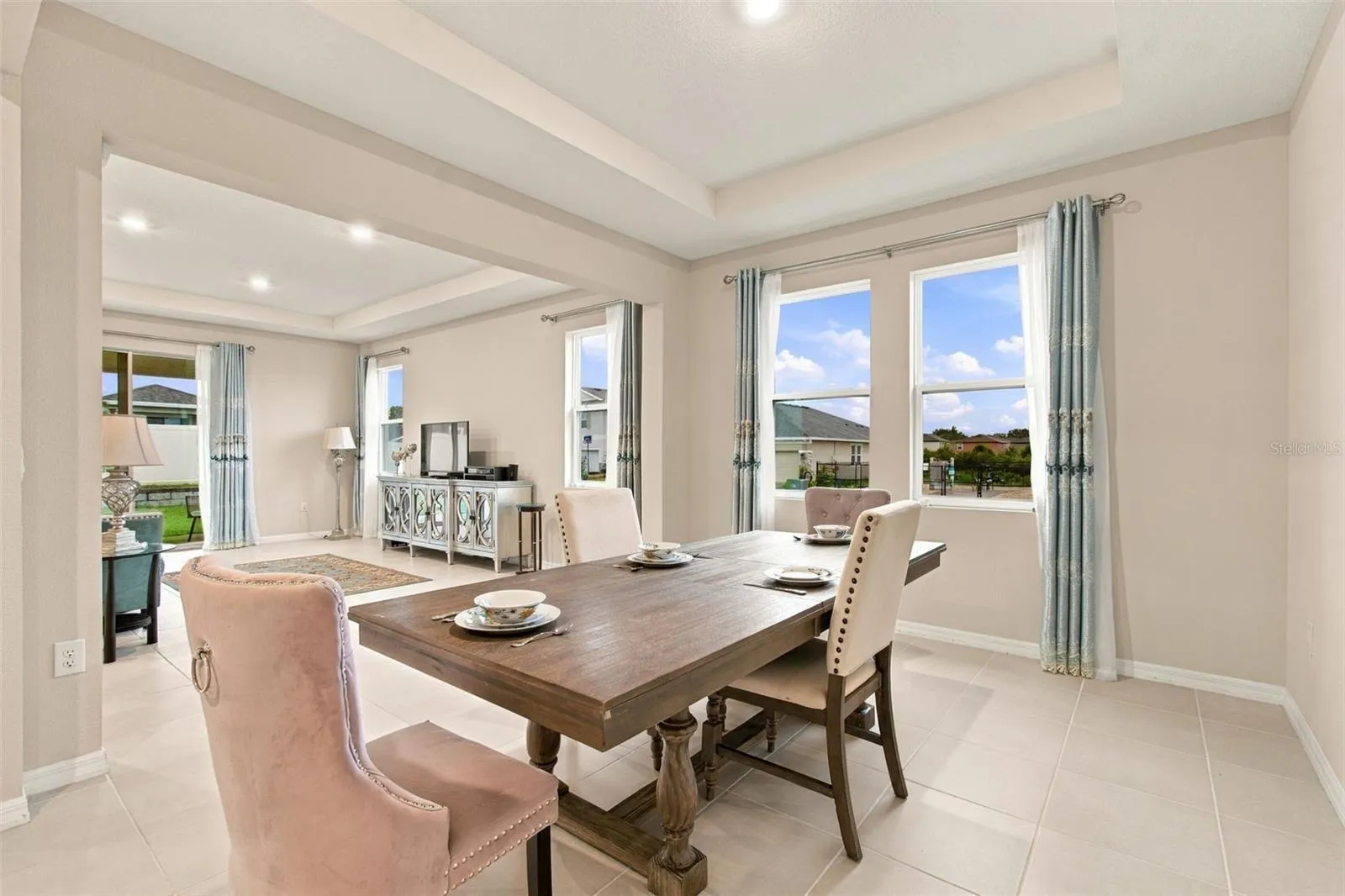 Open concept for easy entertaining