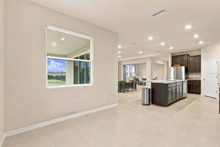 Facing kitchen from kitchenette