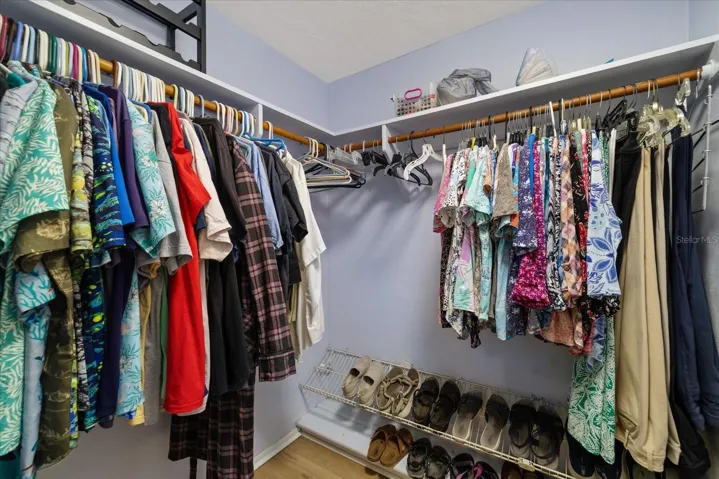 Primary walk in closet