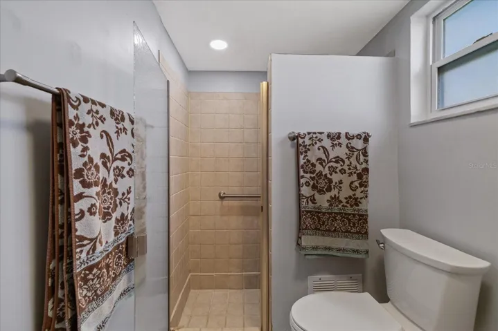 Primary bathroom with walk in shower