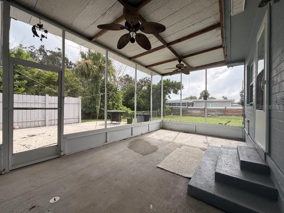 Large screened porch