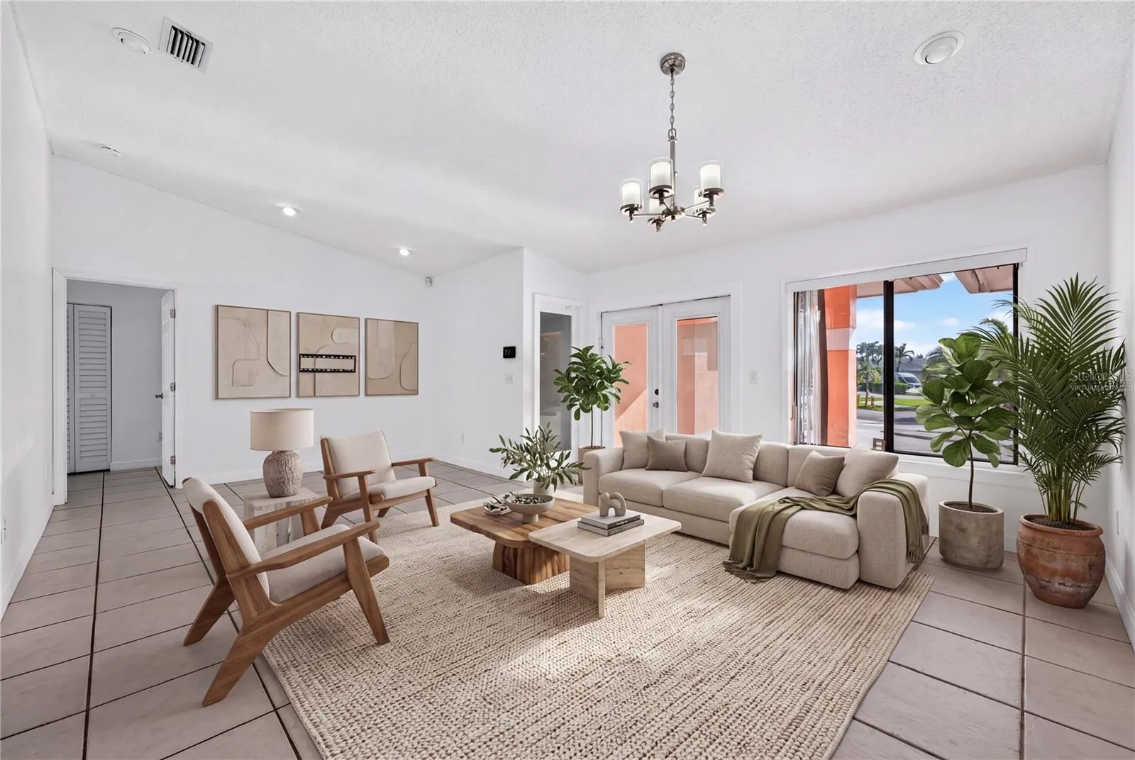 Virtually Staged Living Room