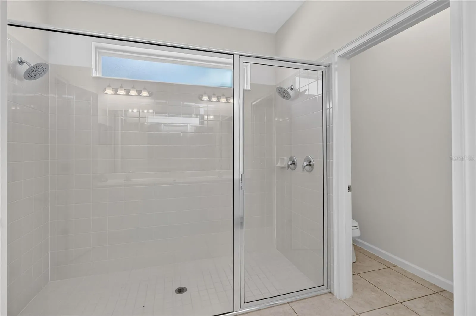Large walk-in shower