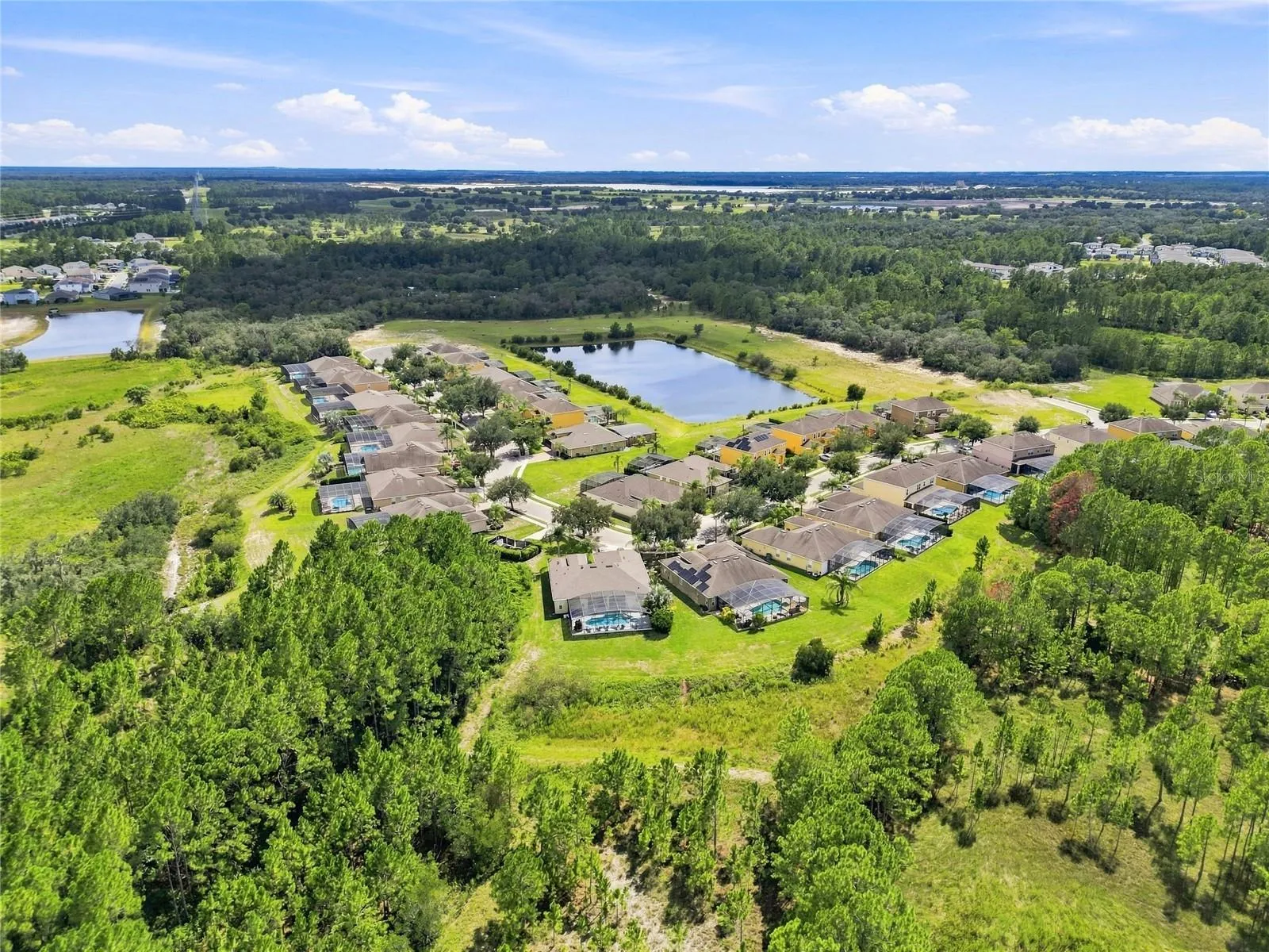 Overhead view of the community