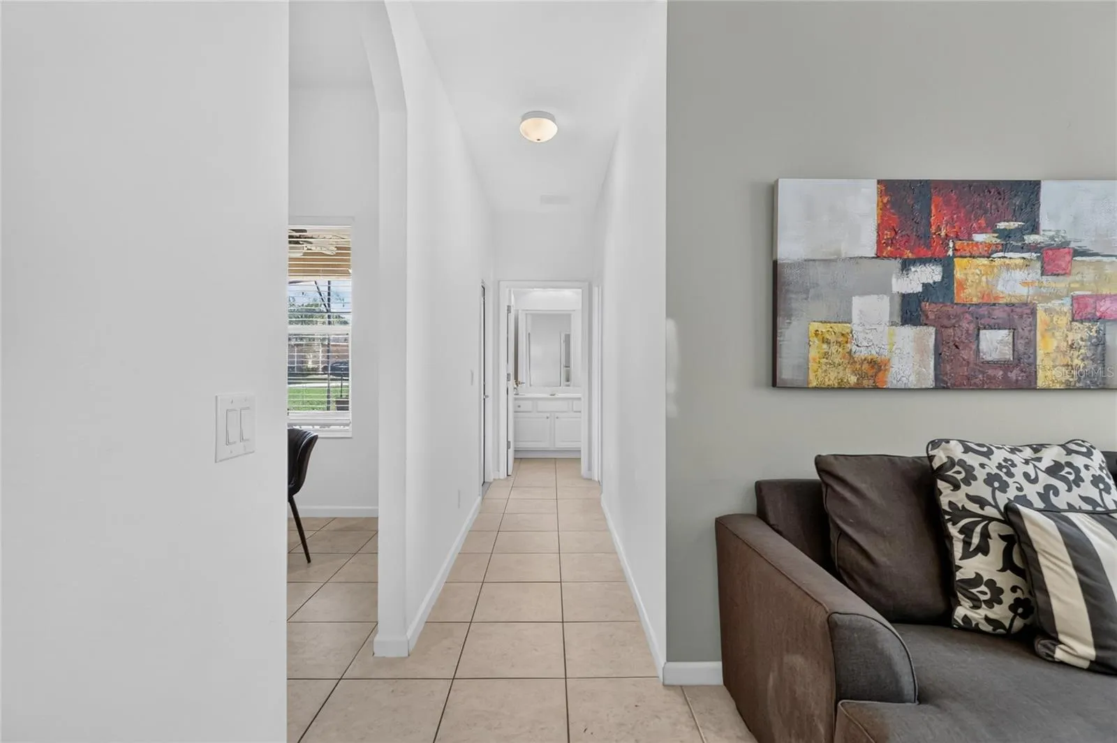 Bedroom hallway from living room