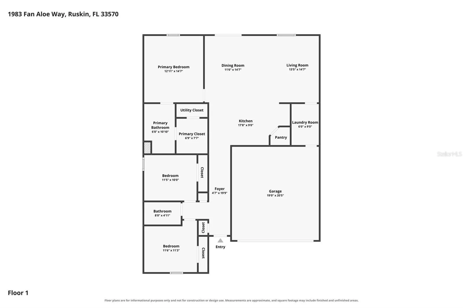Floor Plan & Meaurements
