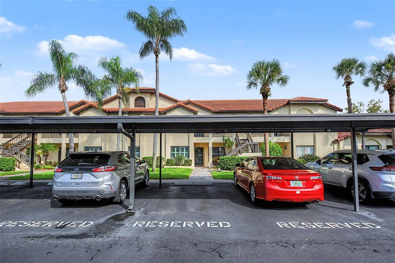 Reserved parking out front