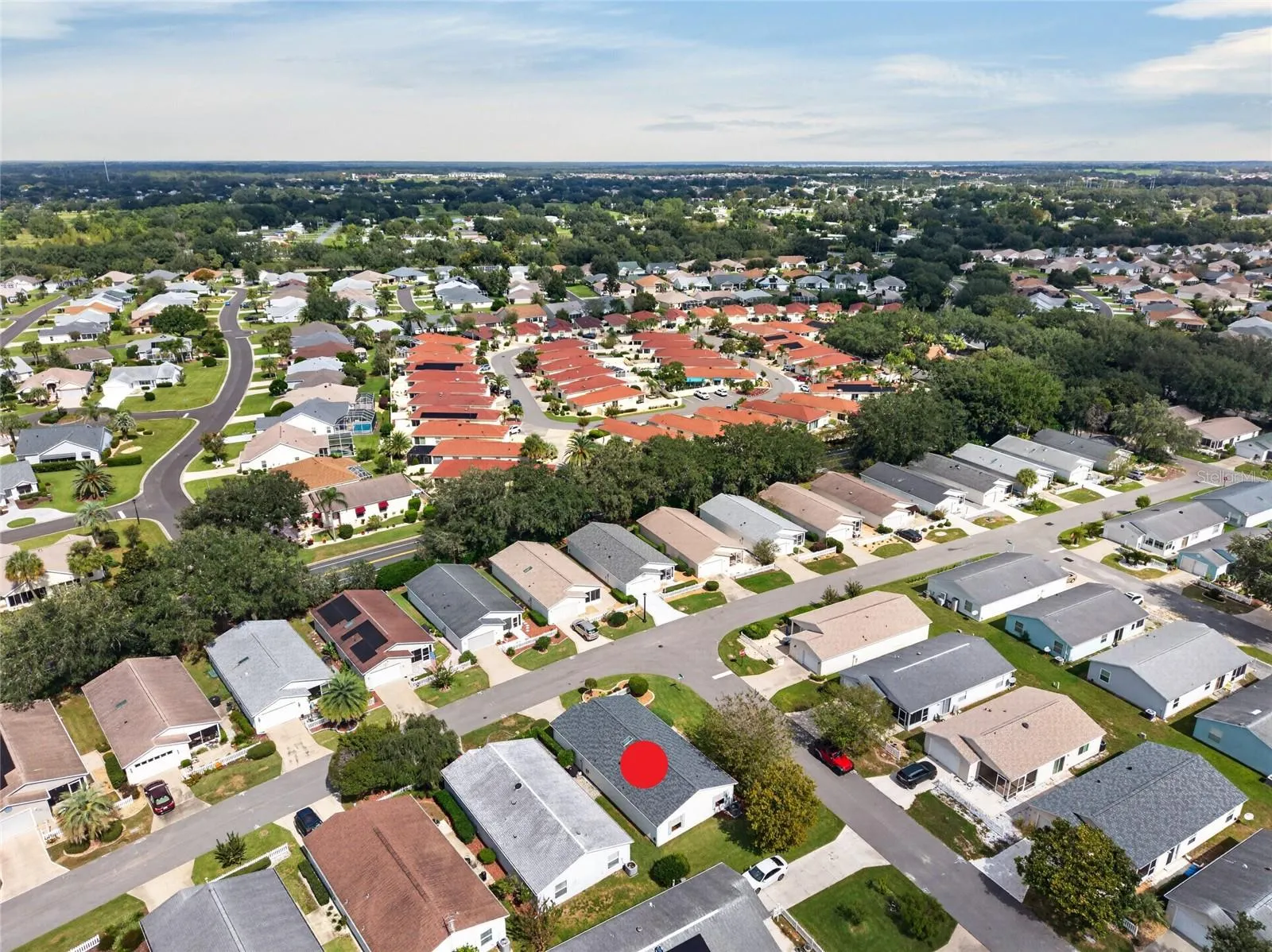 AERIAL – Looking Northeast – Mature oaks shade the neighborhood, with the SANTO DOMINGO POSTAL STATION right around the corner and Spanish Springs Town Square easily reached within 8 mins via El Camino Real.