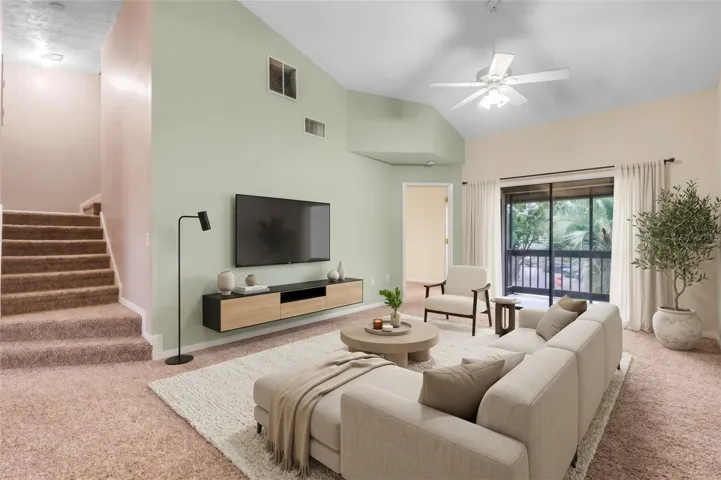 Virtually Staged Living Room