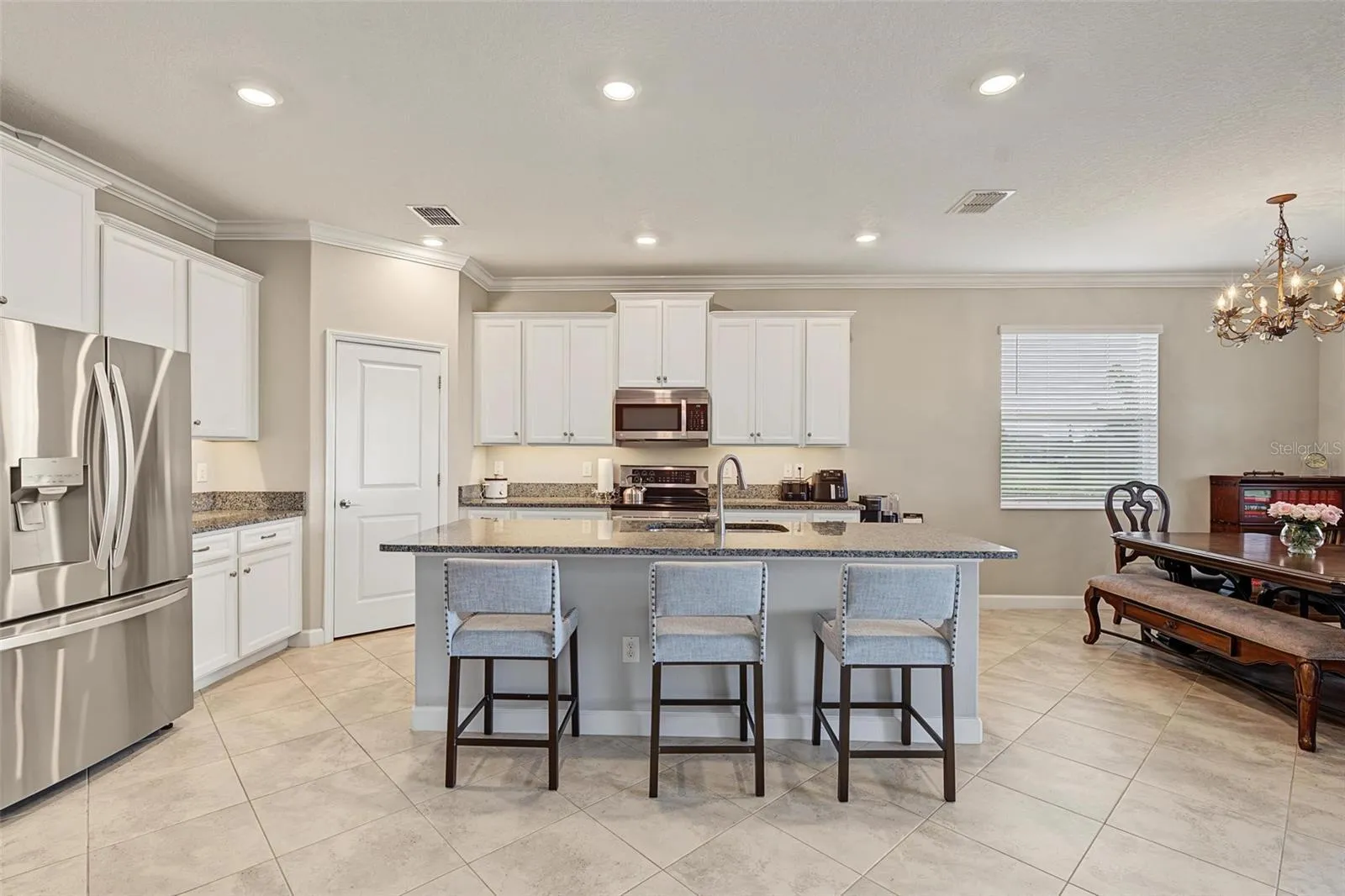 open to dining and Family room