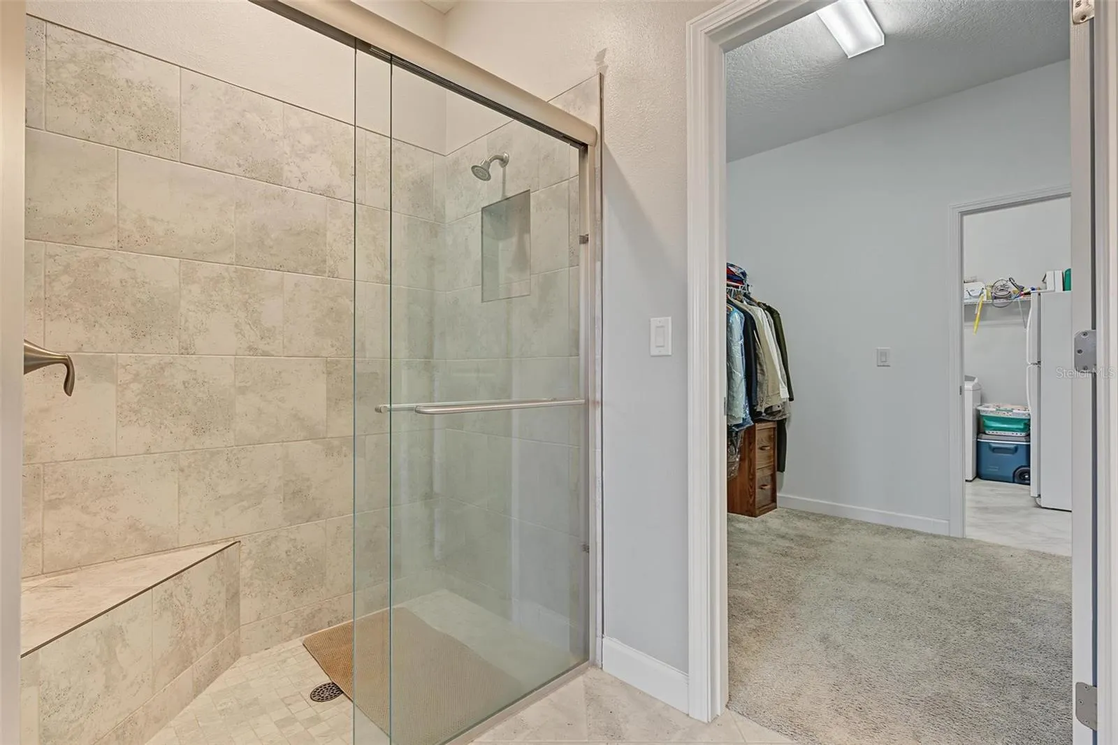 Large walkin shower