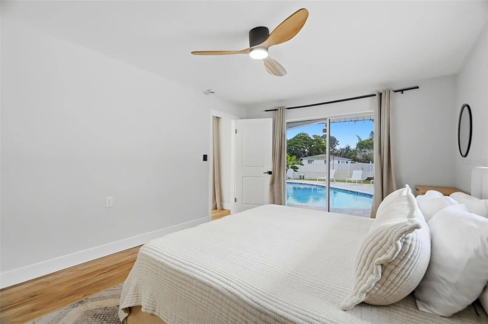 Primary Bedroom with Sider to the Pool