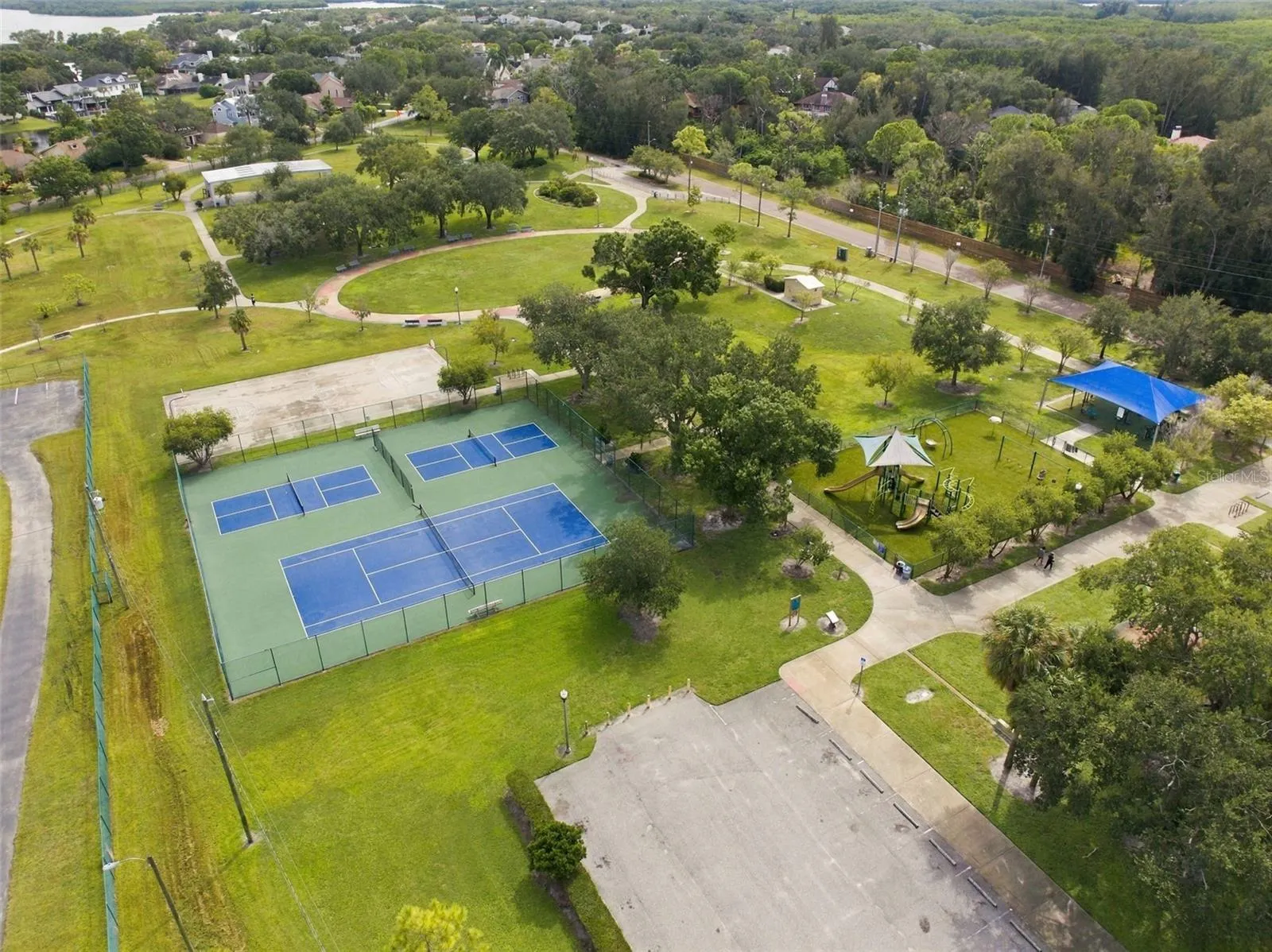 Riviera Bay Park, right around the corner! Tennis, Pickleball, Basketball courts