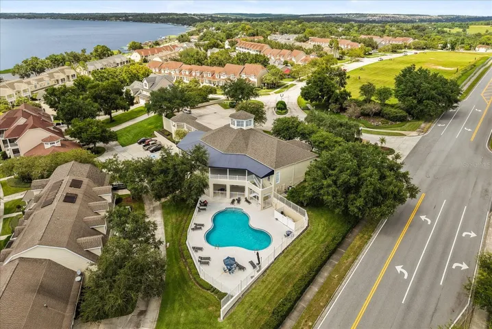 Aerial View of the Community Pool