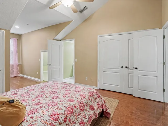 Bedroom 2 with Built in Closet and Large Storage Closets