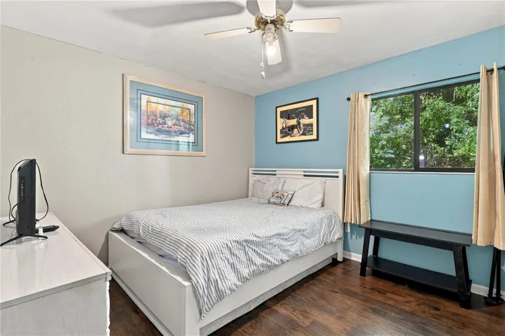 Second Bedroom, Large Window & Large Closet.