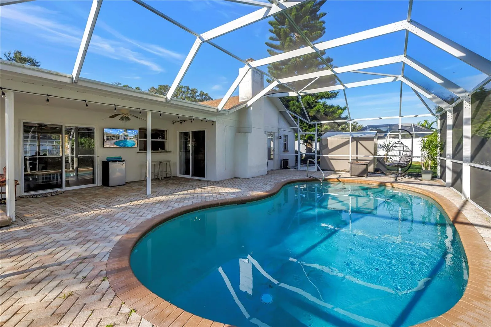 Pool with Covered Porch