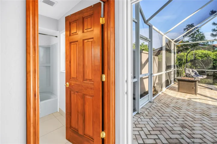 Guest Bathroom with Pool Access