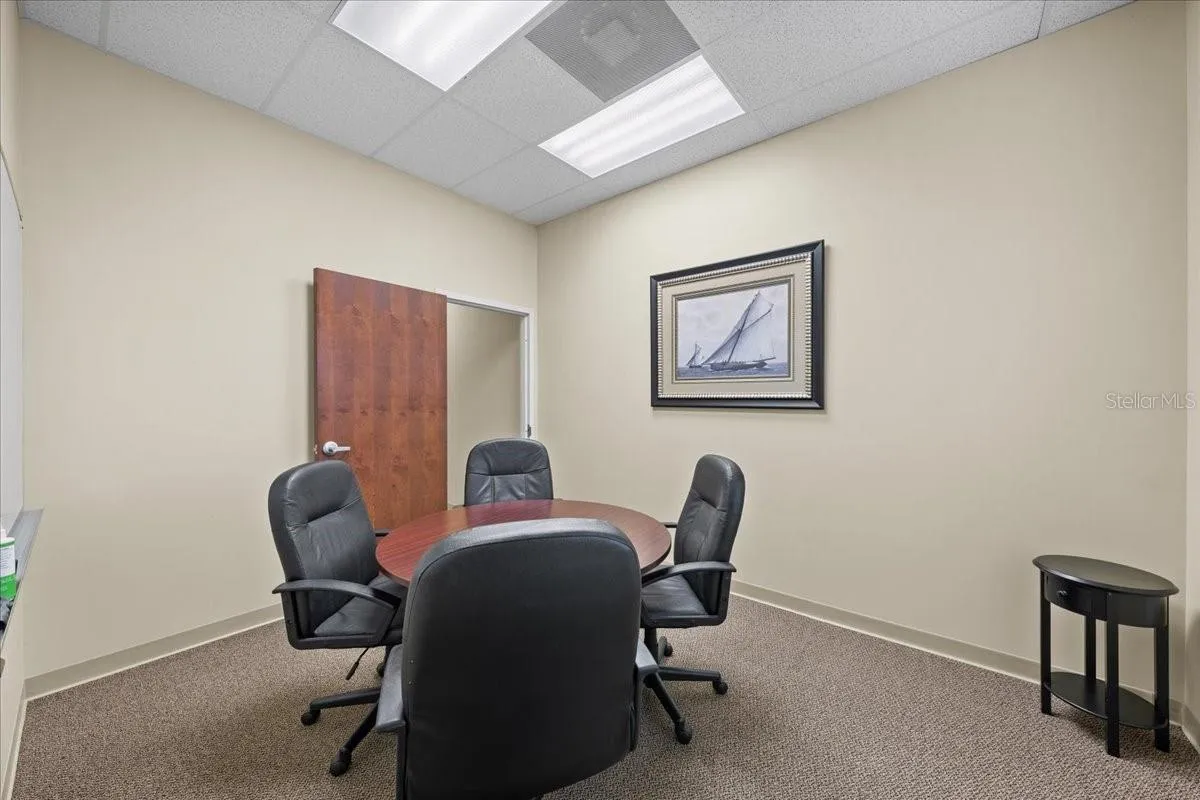 break room seating area