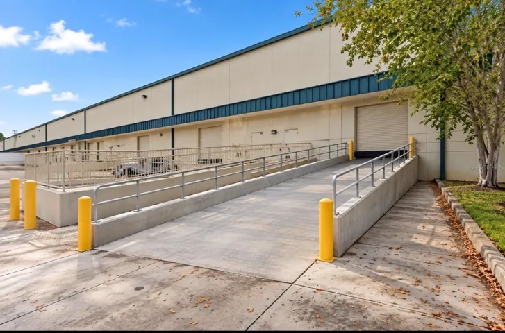 AI rendering of loading dock after adding a ramp