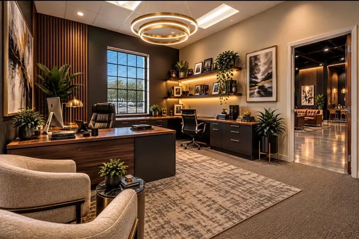 AI rendering redesigned existing office 4