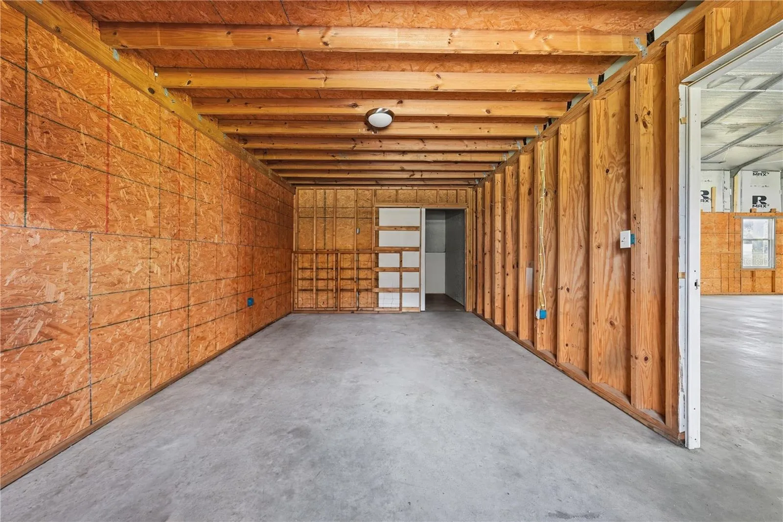 FRAMED ROOM + BATH IN DETACHED BUILDING