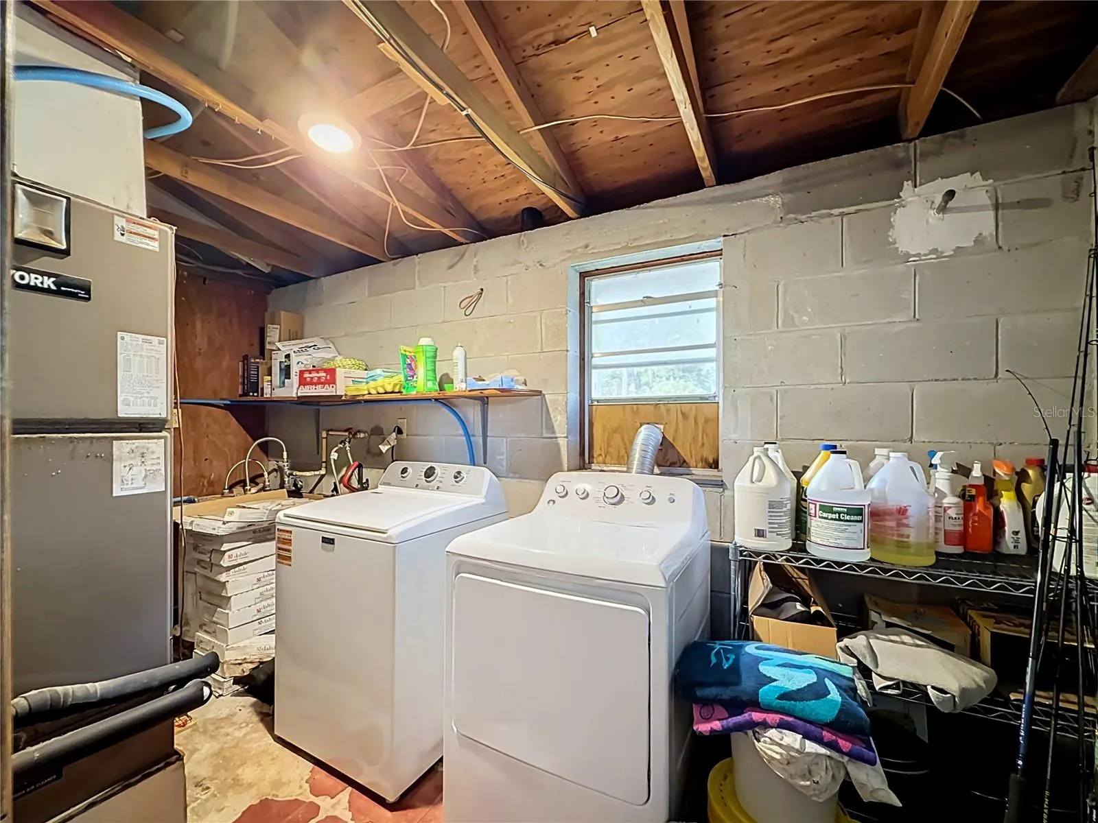 Laundry in garage