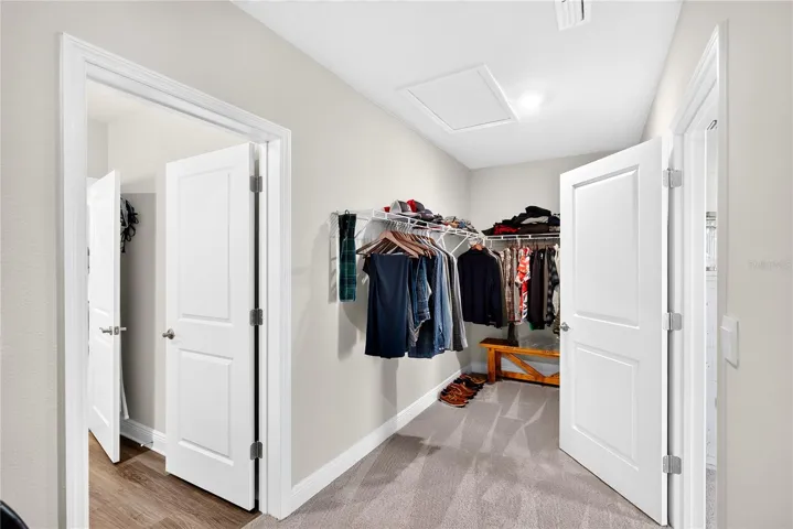 Primary closet