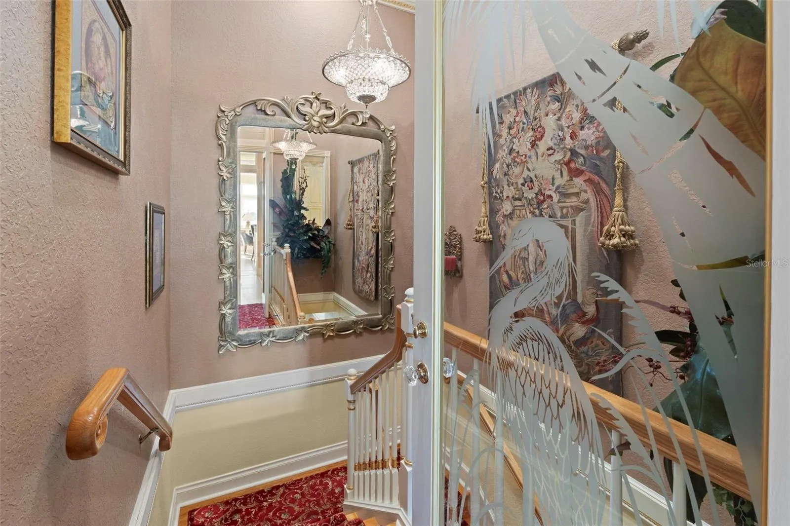 Stairs from the Kitchen to the Wine Cellar