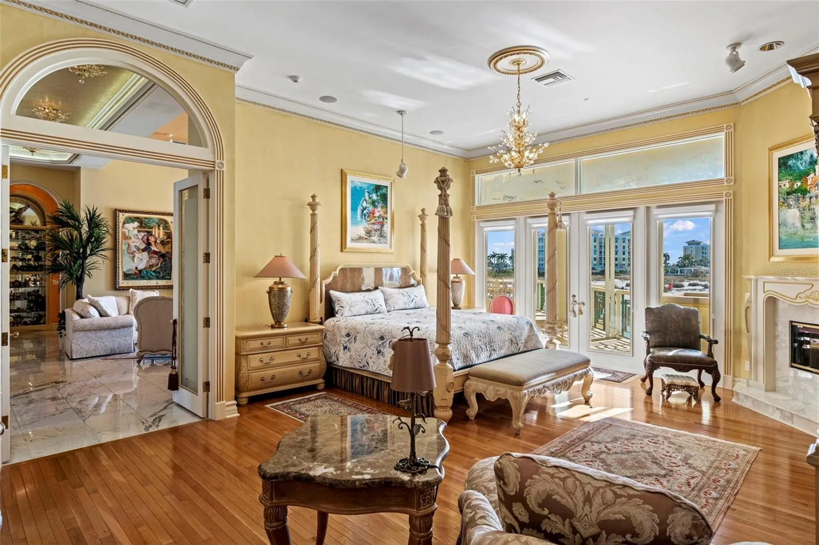 Double Door Entry to the Primary Suite