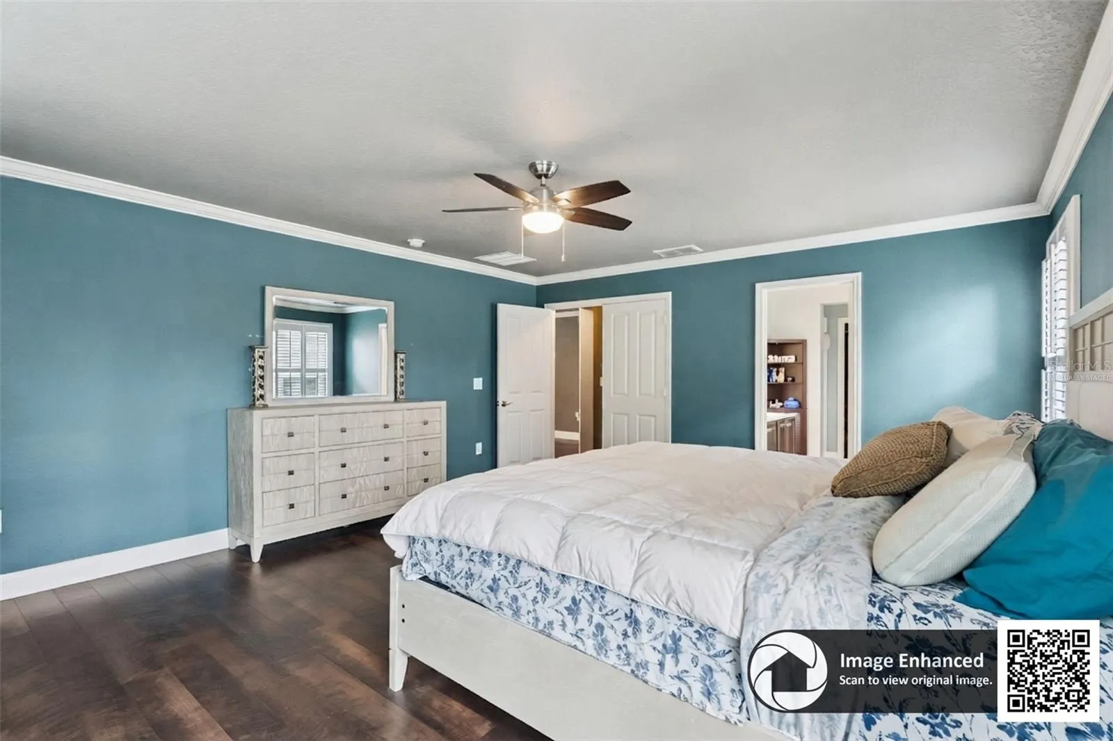 Virtually staged. Primary Bedroom