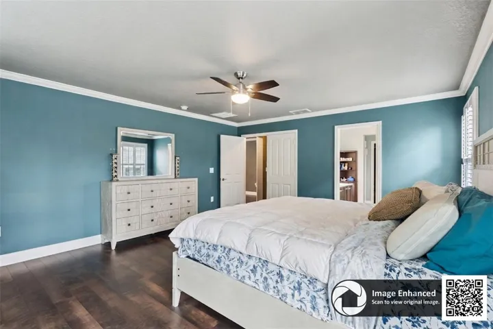 Virtually staged. Primary Bedroom