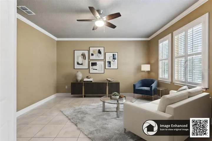 Virtually staged. Separate Living Rm or a 4th bedroom