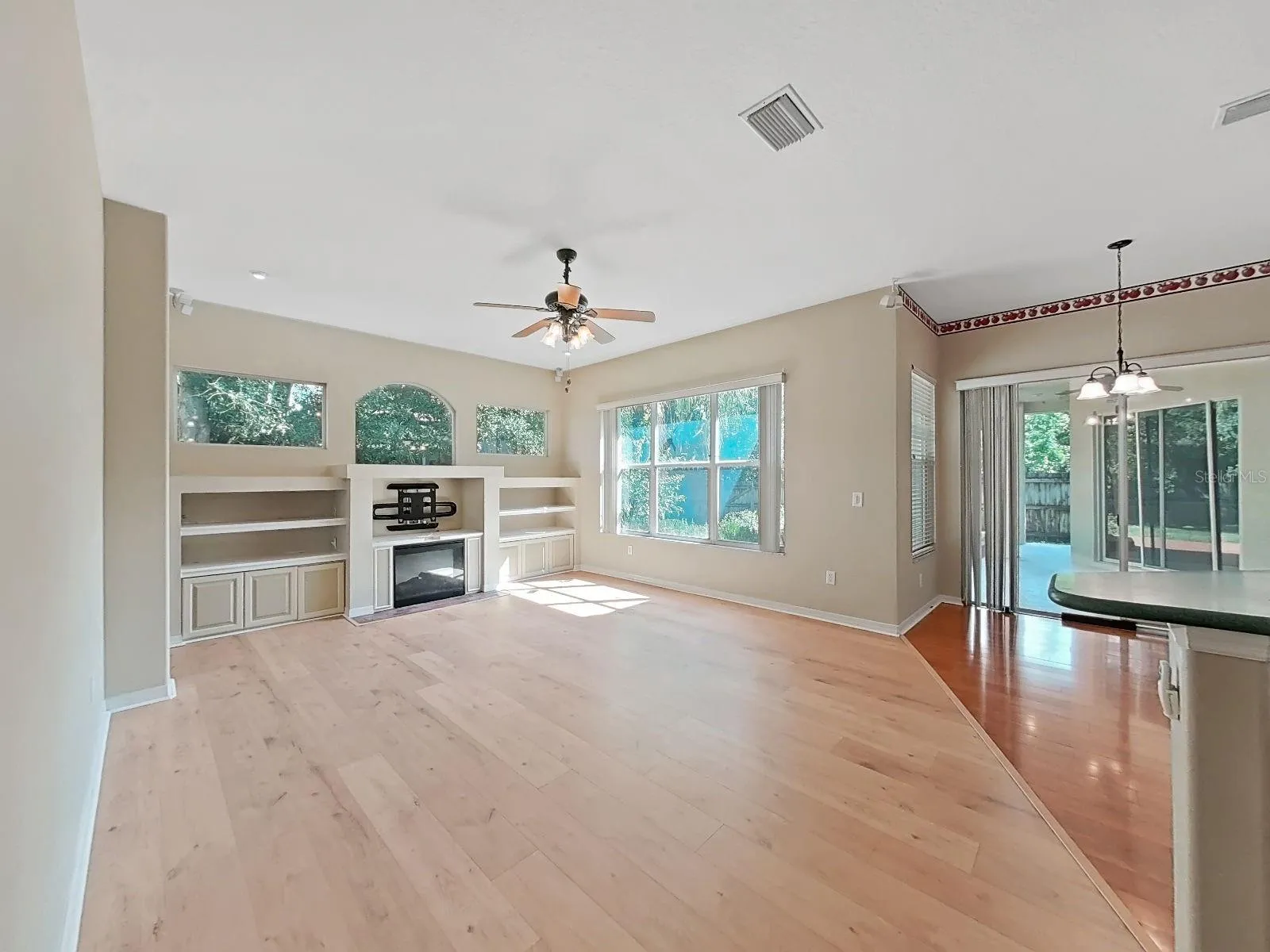 Family Room ~ Built-In Shelving ~ Bose Surround Sound Speakers