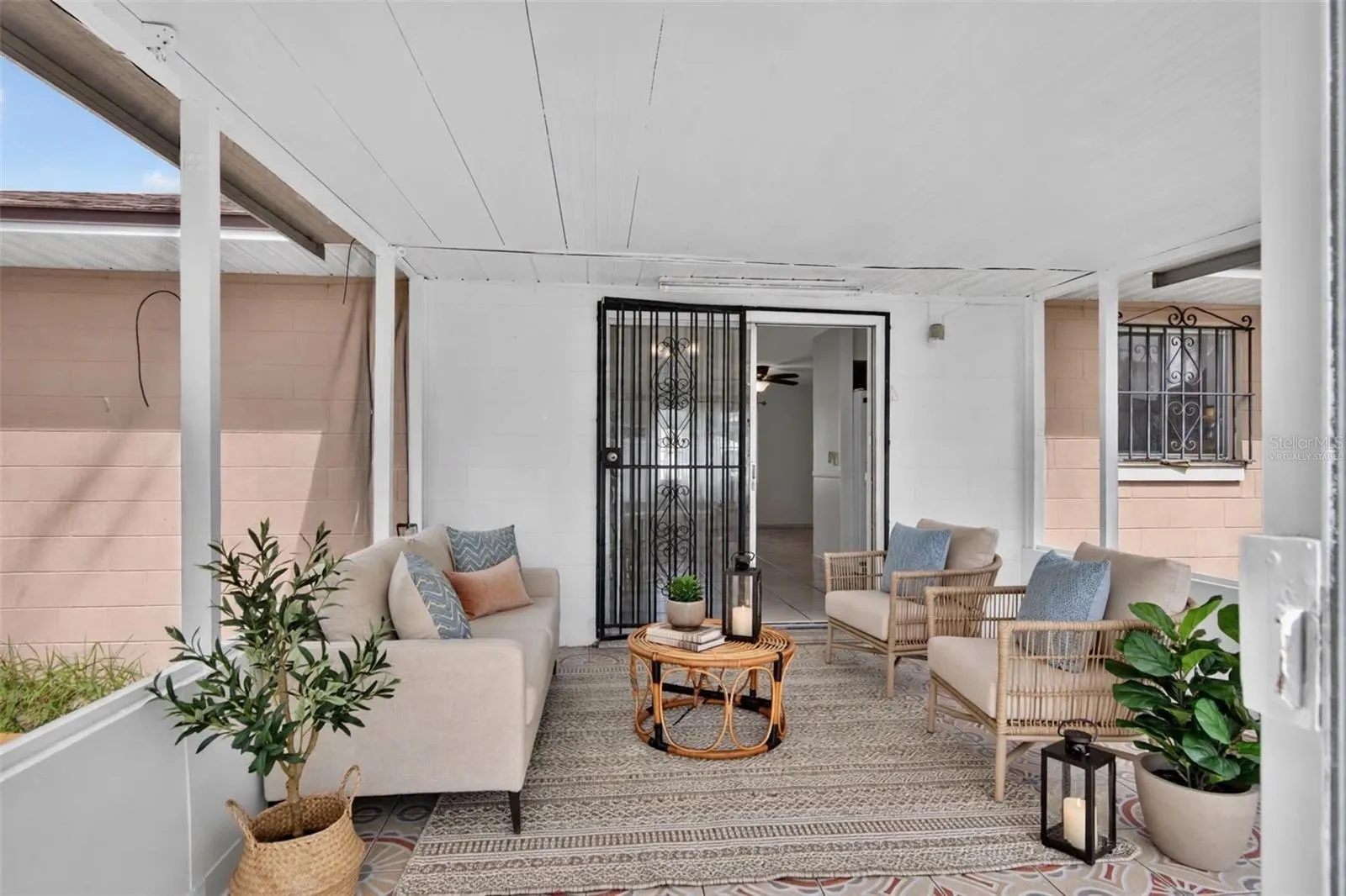 Virtually staged Patio