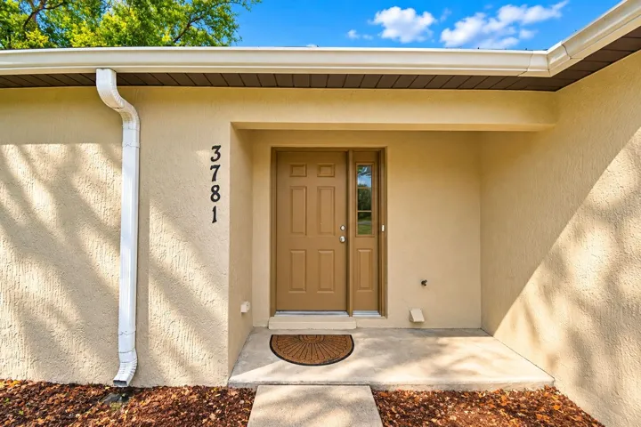 Front entry door to unit 3781.