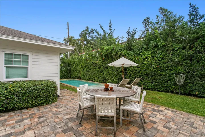 pavered patio