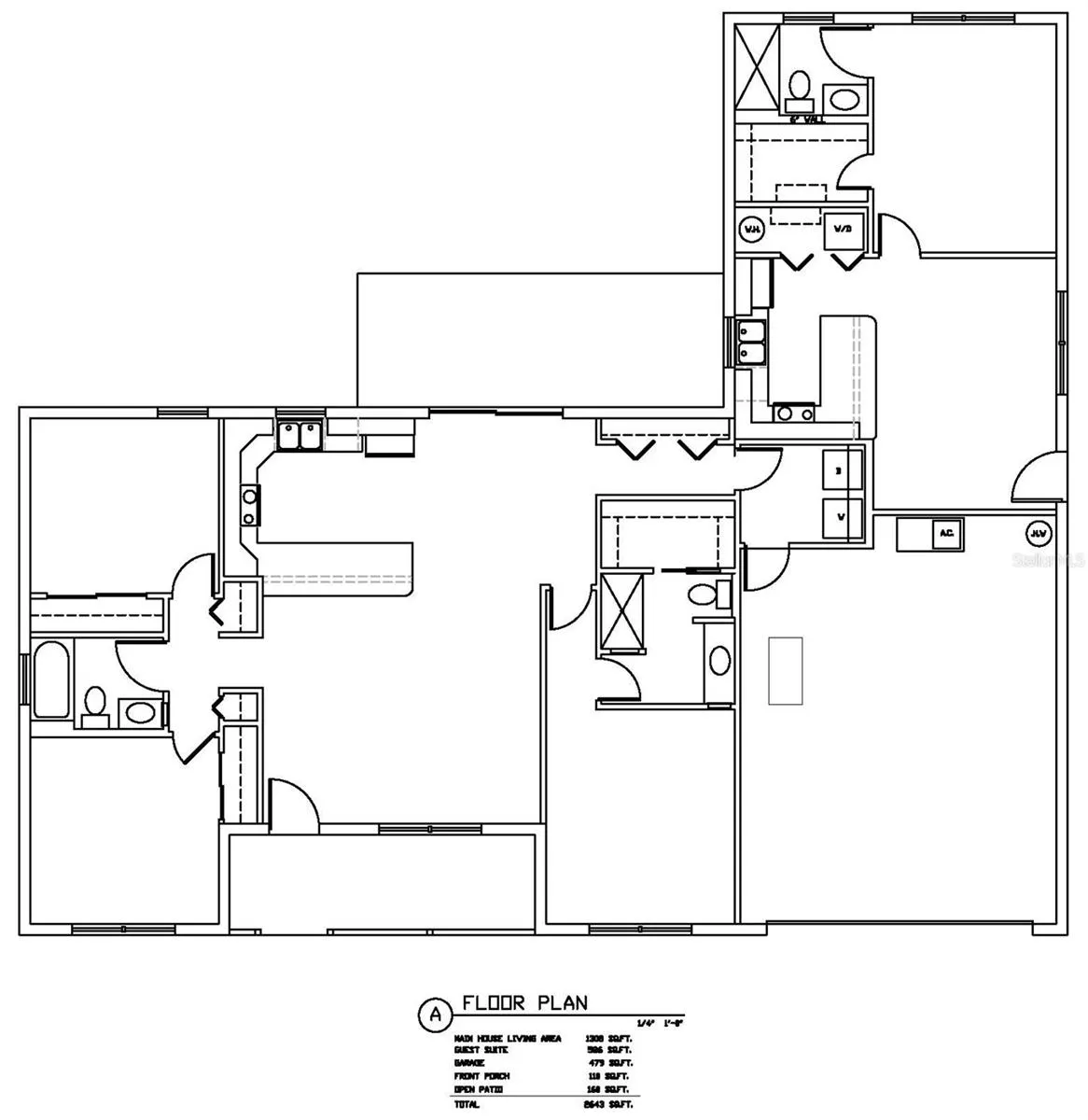 Floor Plan with Attached 1 bedroom dwelling