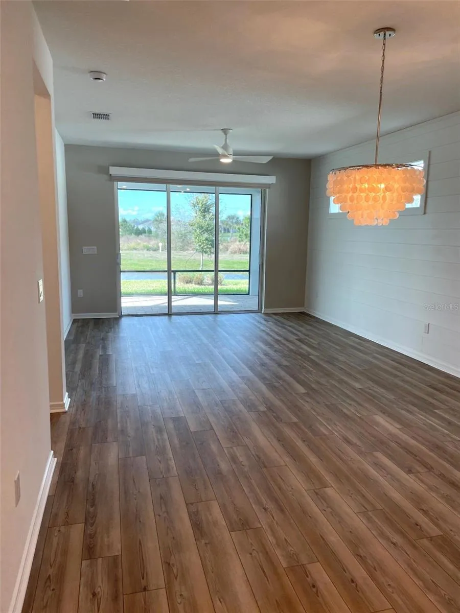 Spacious and open living and dining rooms.
