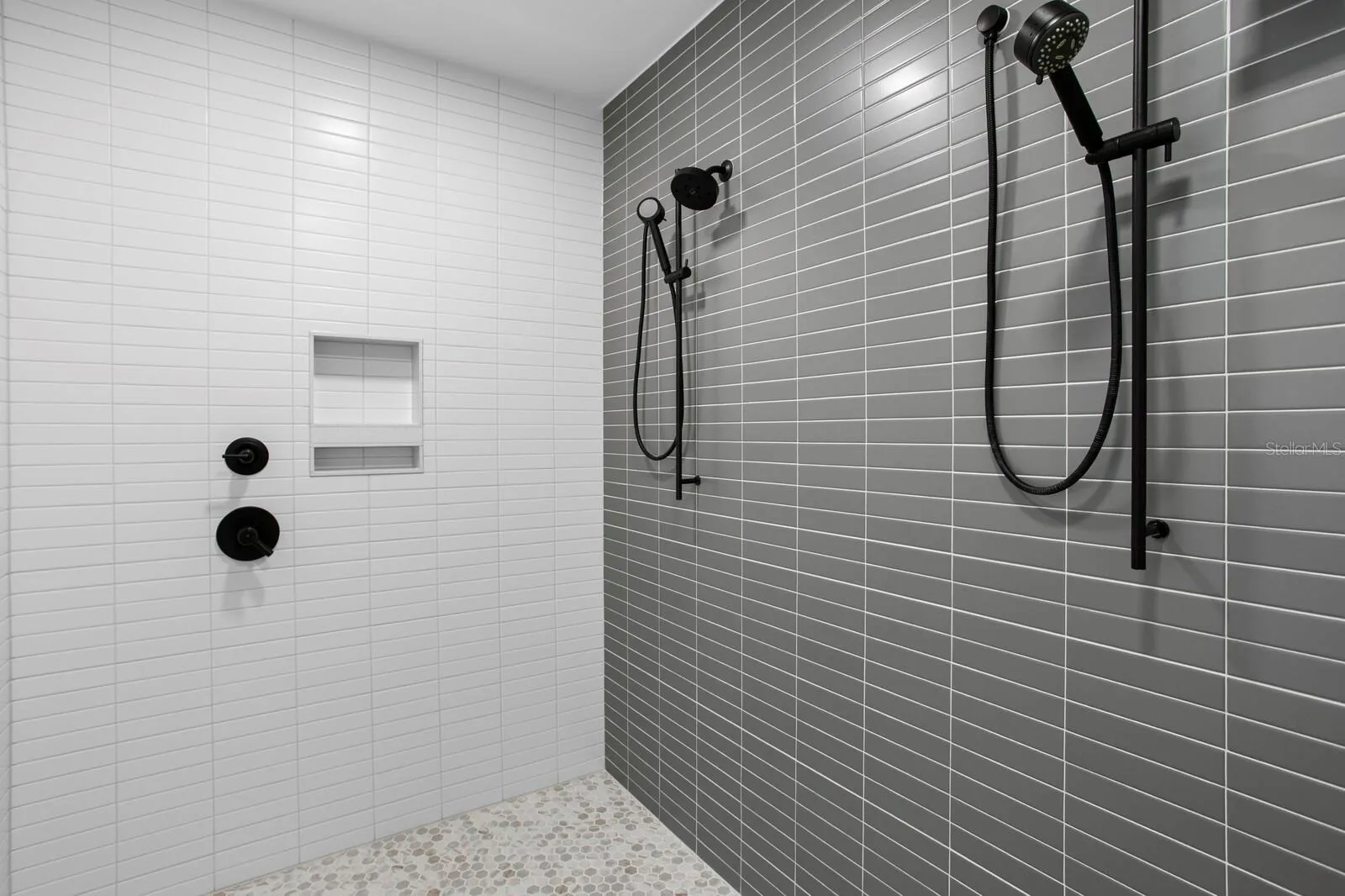 Primary bathroom double showers