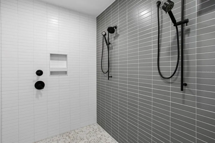 Primary bathroom double showers