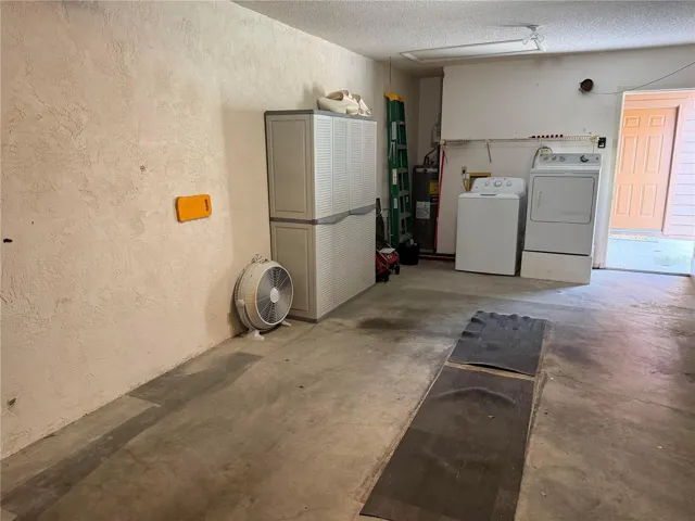 1 car garage with washer and dryer