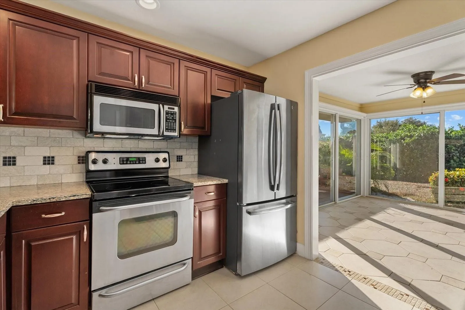 Kitchen Stove and Dining View