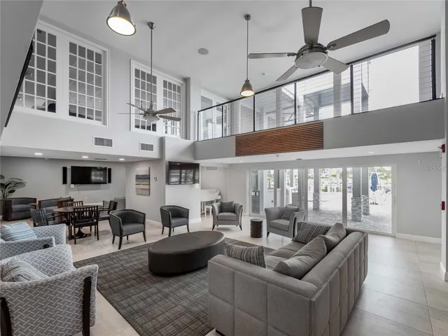 Community clubhouse lounge