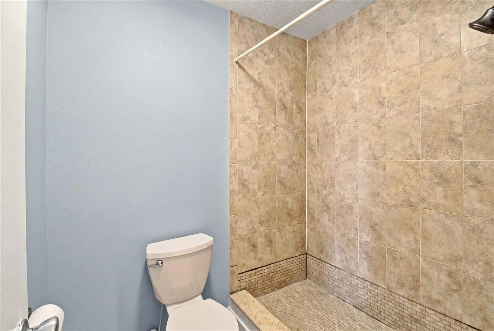 Large tiled shower