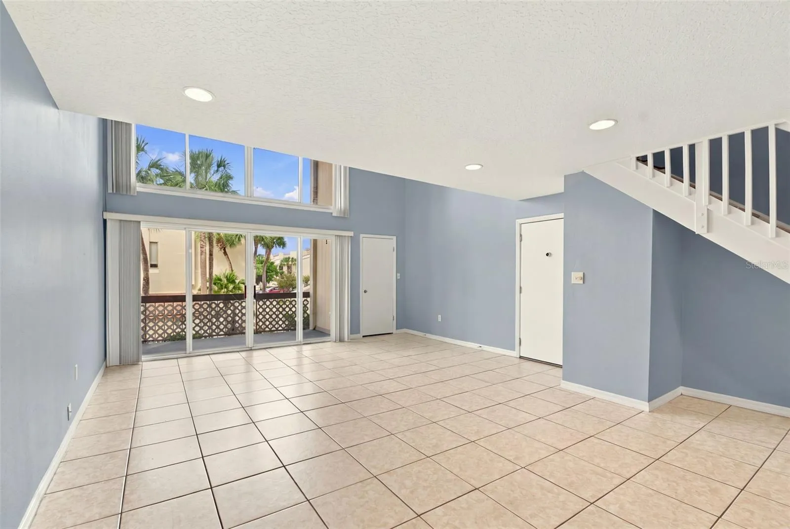 Dining room into  Living room (front door)