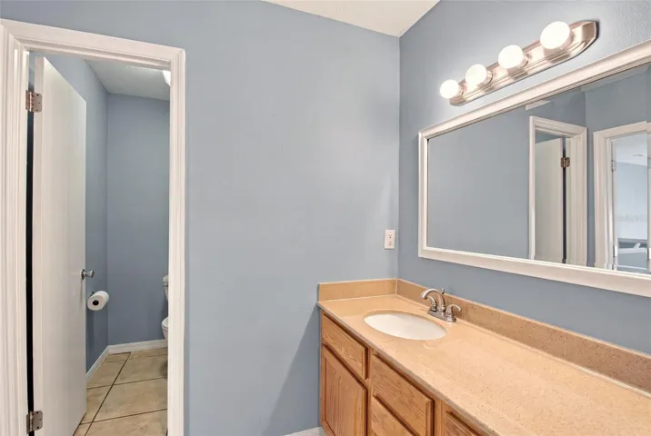 To left is shower