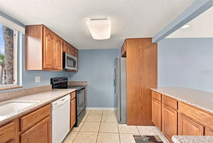 Kitchen (cabinets on right bumped out a bit