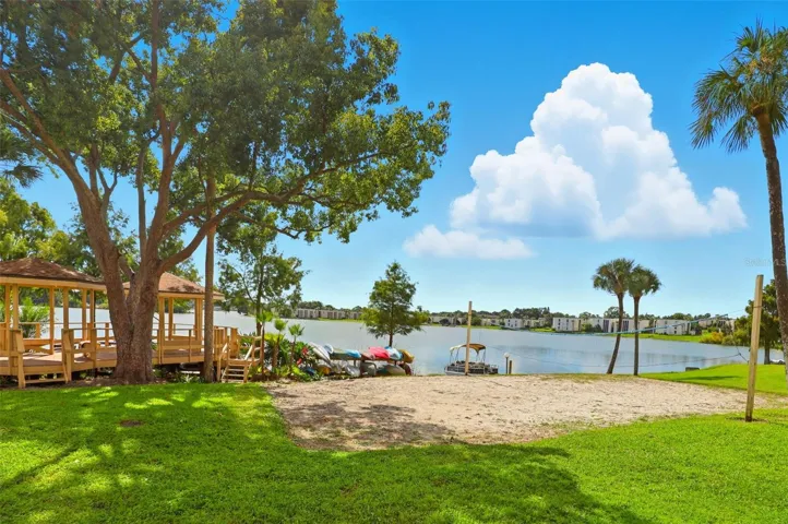 Sand Volleyball and kayak storage